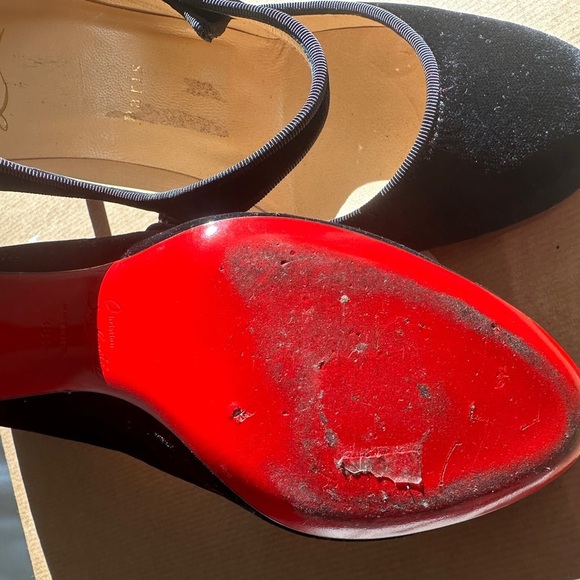 Christian Louboutin Black Heels with Embellishment - Picture 6 of 10